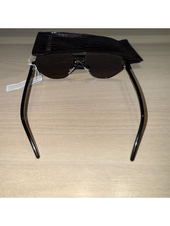 NWT Lu Goldie Victoire Black Aviator Sunglasses main image 9